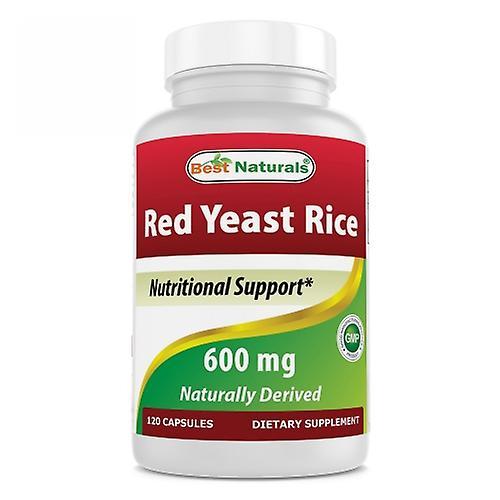 Best Naturals Red Yeast Rice, 600 mg, 120 Caps (Pack of 1)