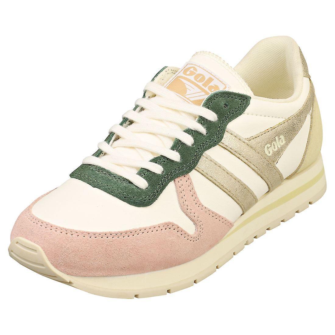 Gola Daytona Quadrant Womens Fashion Trainers In Off White Pink 38 EU