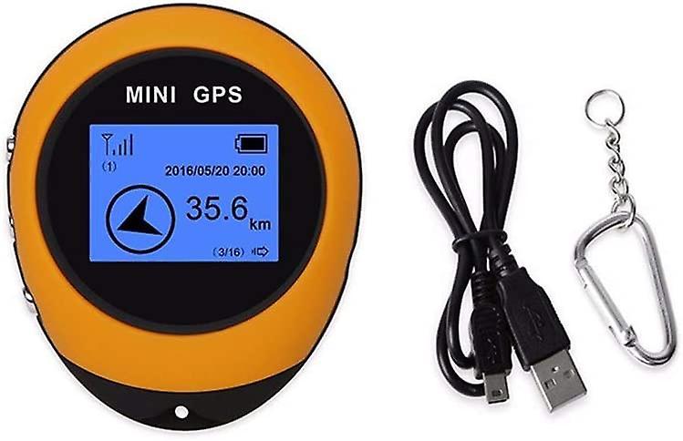 Timoom Mini Gps Navigation, Portable Outdoor Positioning Detector (orange)