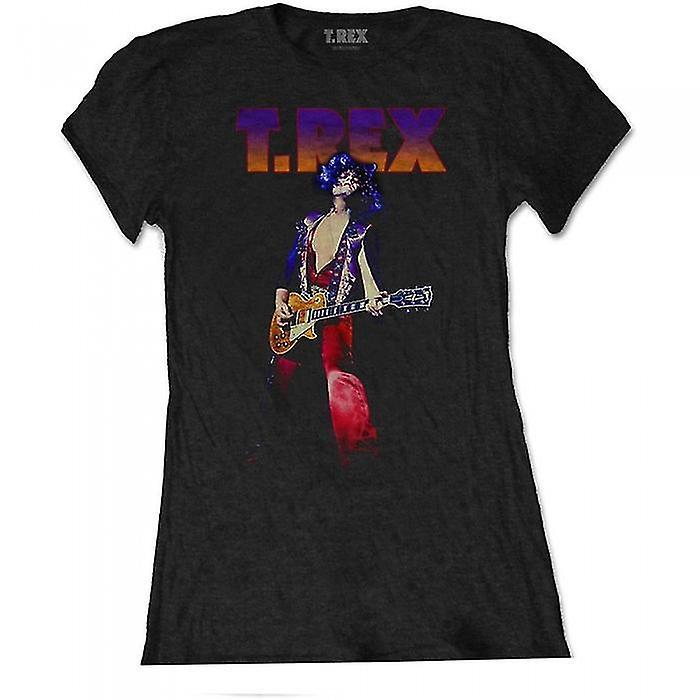 T-Rex Womens/Ladies Rockin' Cotton T-Shirt Black M