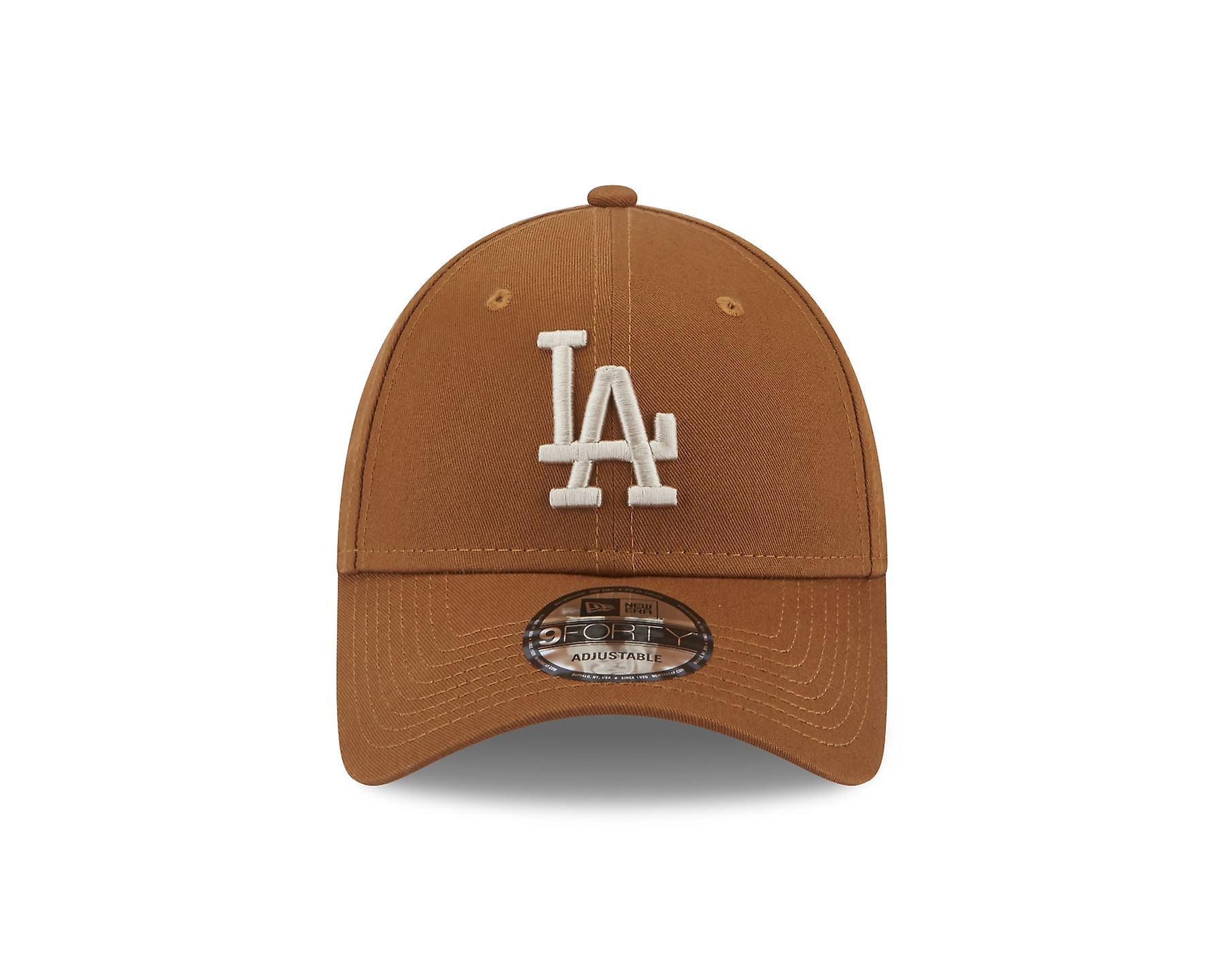 New Era Mens League Essential 940 Adjustable Cap ~ LA Dodgers Brown One Size