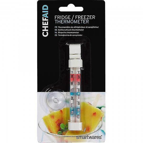 Chef Aid Fridge Freezer Analogue Thermometer White 19.8 x 2cm