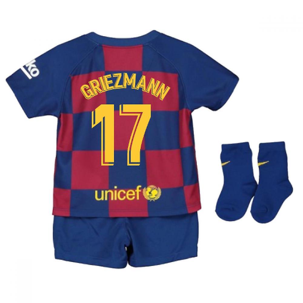 2019-2020 Barcelona Home Nike Baby Kit (Griezmann 17) Red 9/12 Months