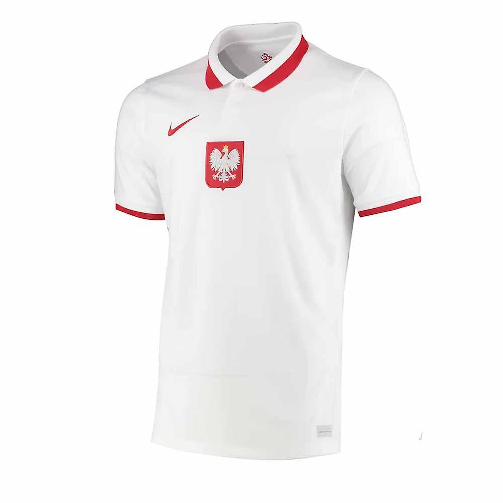 2020-2021 Poland Home Nike Football Shirt White Medium 38-40 inch Chest (96-104cm)