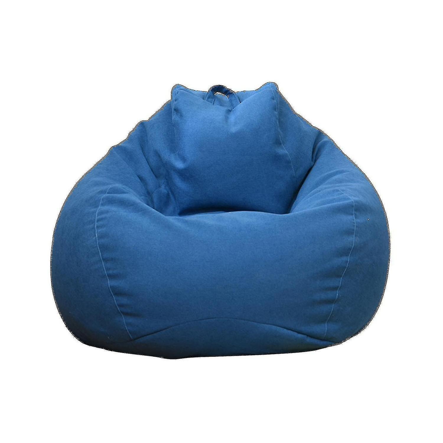 Guangzhou Yunlan Trading Co., New Extra Large Bean Bag Chairs Couch Sofa Cover Indoor Lazy Lounger For Adults Kids  Price Blue 100 * 120cm