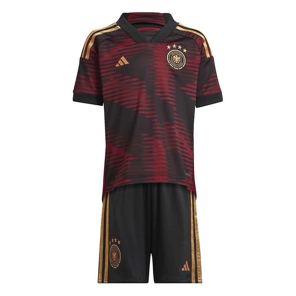 Adidas 2022-2023 Germany Away Mini Kit Black 5-6 Years