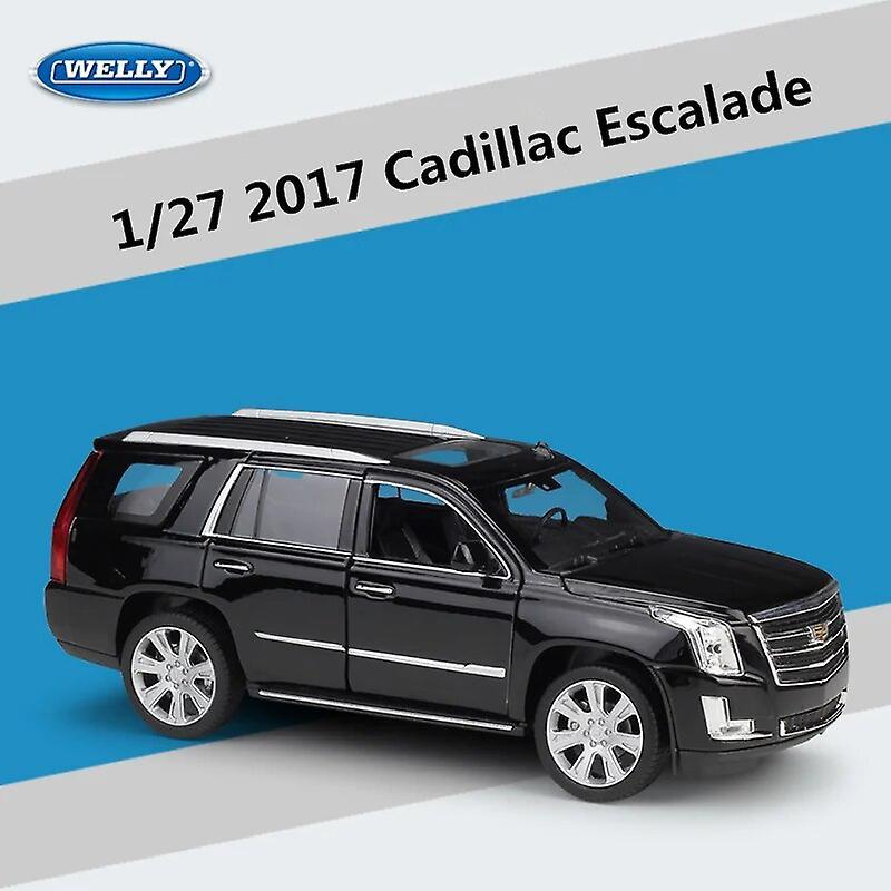 Aintier 1:27 Cadillac Escalade SUV Alloy Car Model Diecasts Metal Vehicles Car Model High Simulation Collection Childrens Toy Gift Black