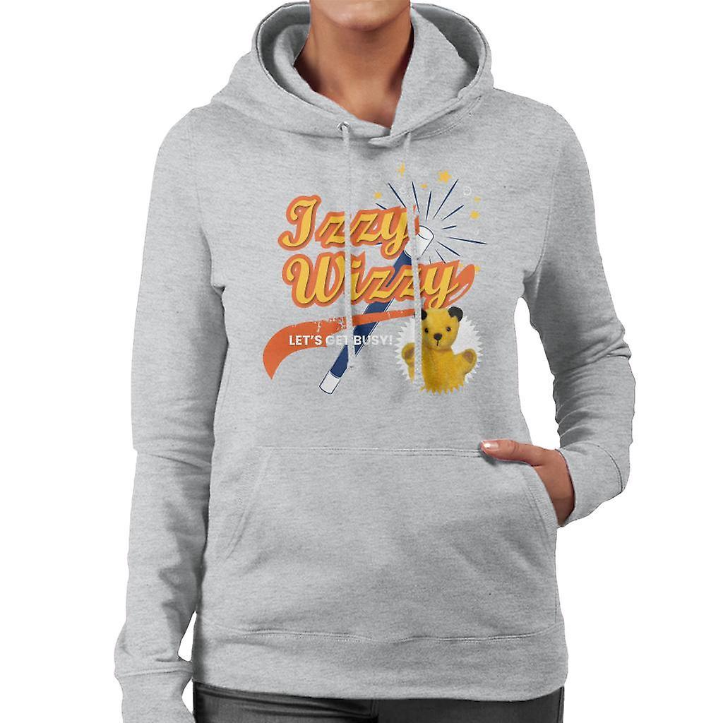 Sooty Magic Wand Izzy Wizzy Let's Get Busy Women's Hooded Sweatshirt Heather Grey XX-Large