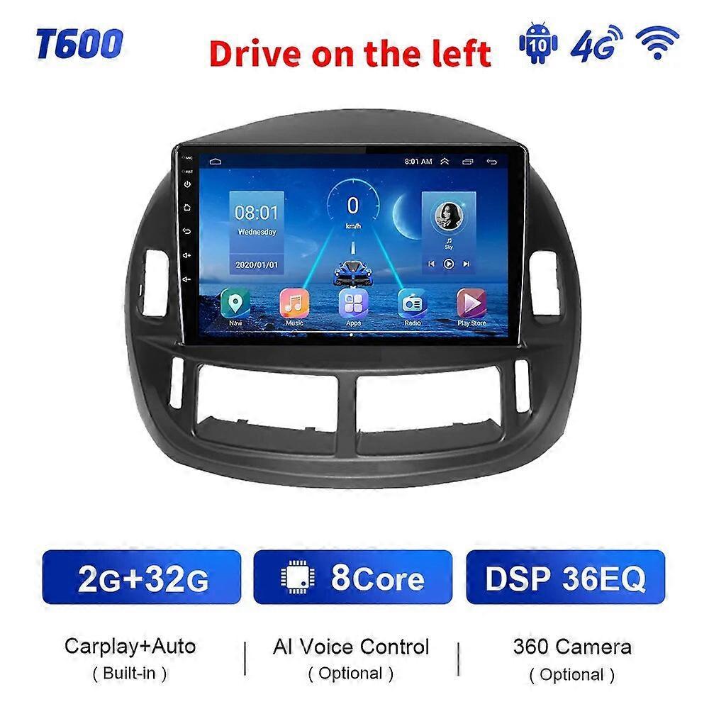 Redkid T900 8G 128G Blu-ray QLED Car Radio For Toyota Previa LHD/RHD 2003 - 2008 Multimedia Player Navigation GPS Android Stereo T600 2G 32G LHD