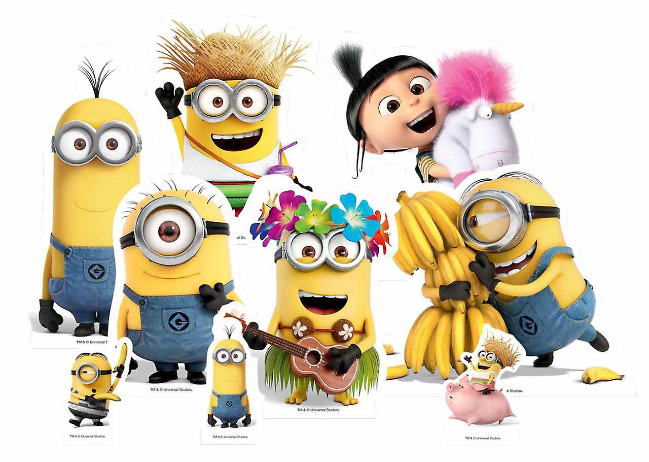 Mischievous Minions from Despicable Me Table Top Cardboard Cutouts Party Pack of 9