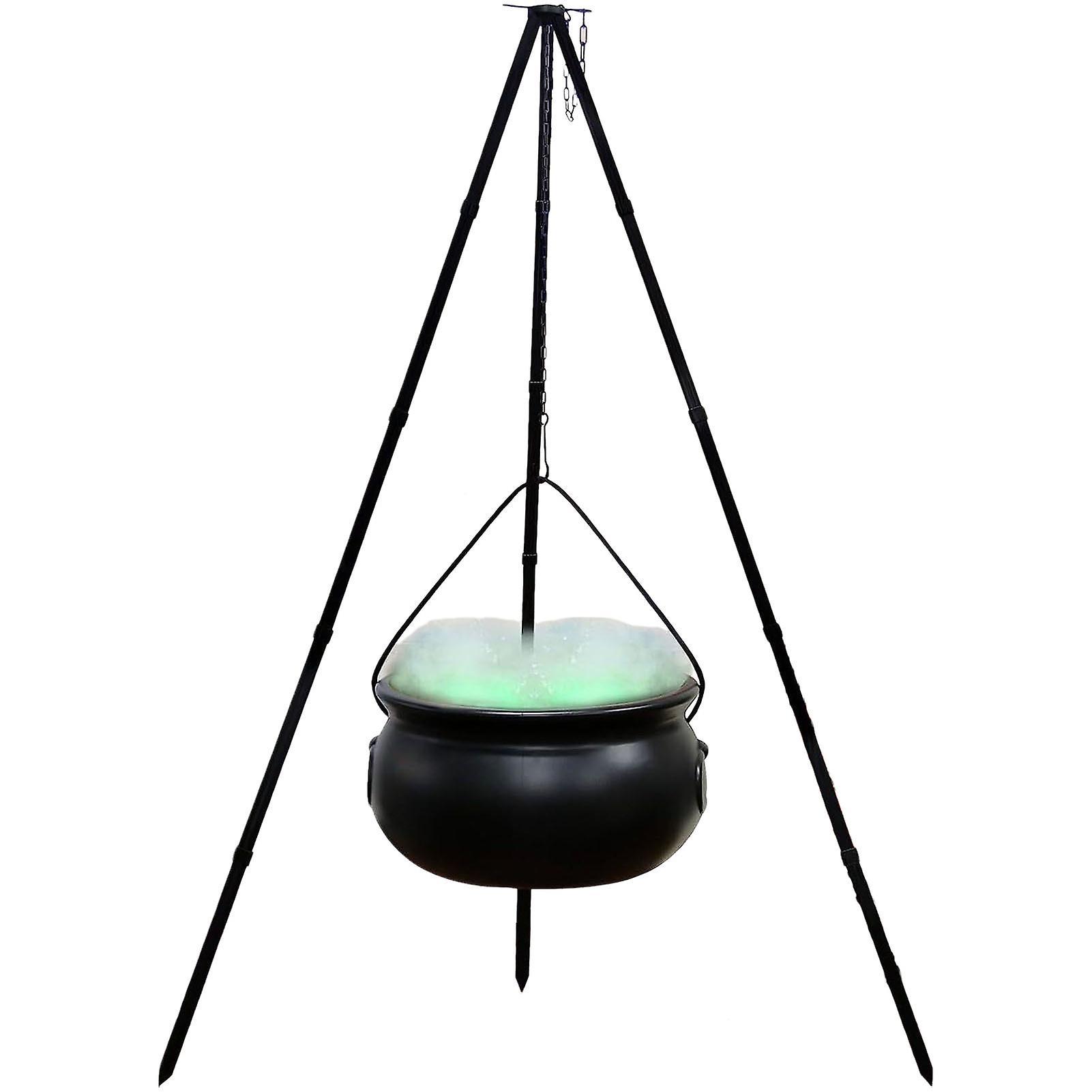 Unbrand Halloween Witch Cauldron With Stand Large Witches Cauldron With Tripod And Light 78cm