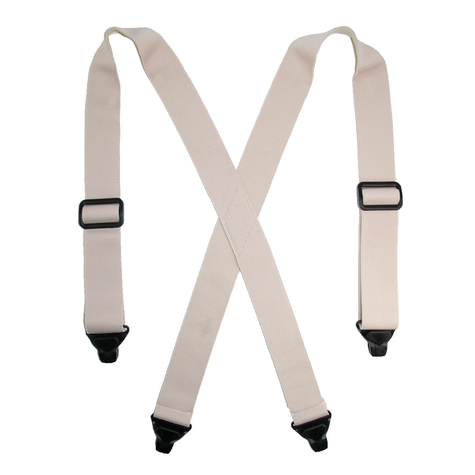 CTM_ CTM  Elastic Undergarment TSA Compliant Suspenders (Tall Available) (Men) Beige