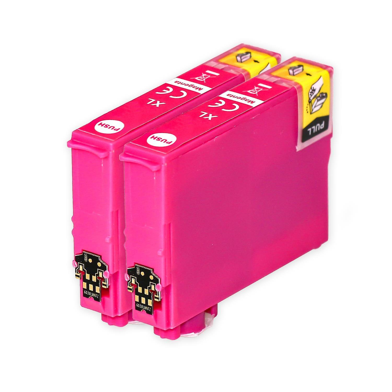 2 Magenta Ink Cartridges to replace Epson 603XLM Compatible/non-OEM from Go Inks