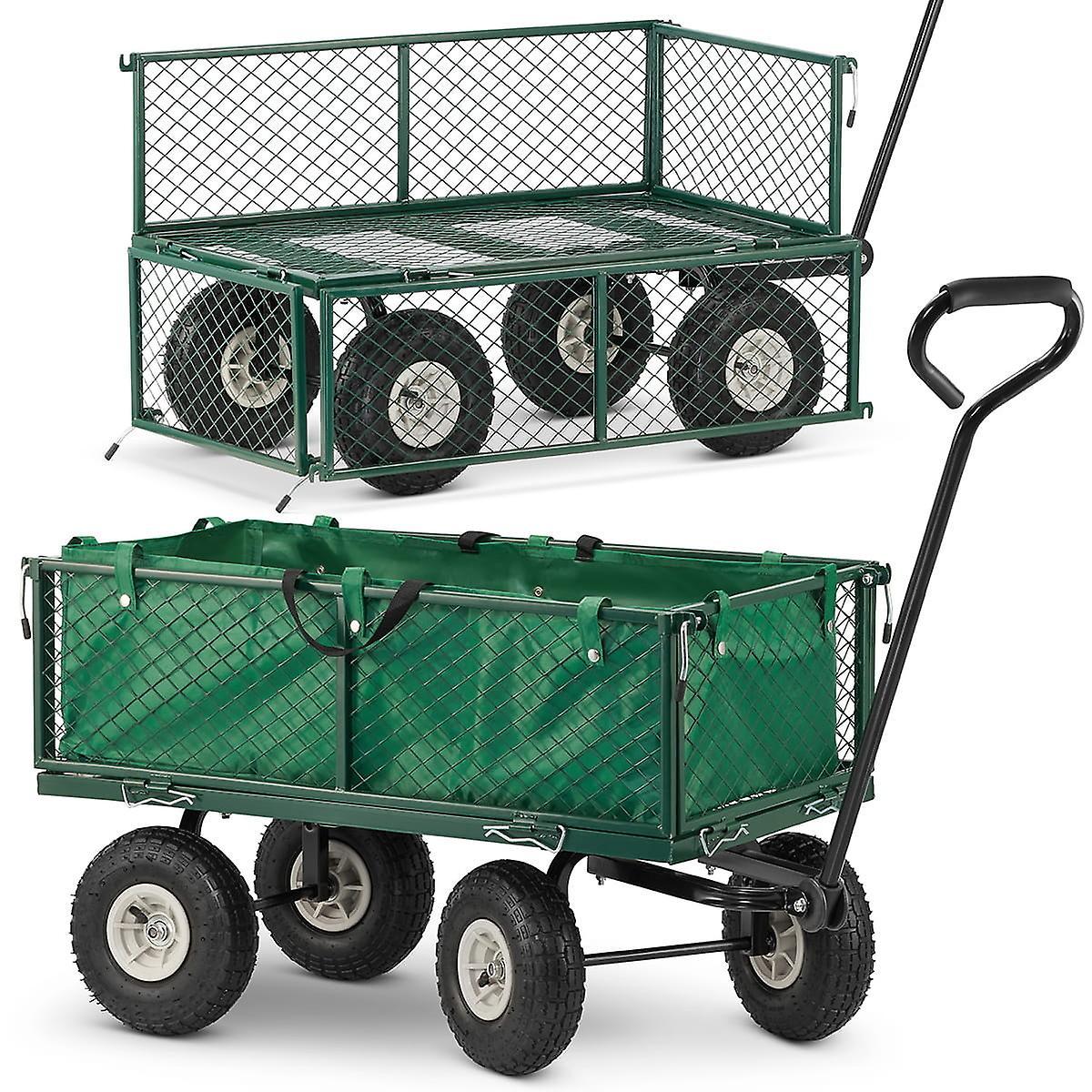 Viking Choice Garden Cart - up to 450 kg - foldable - 96x51 cm - with pneumatic tyres