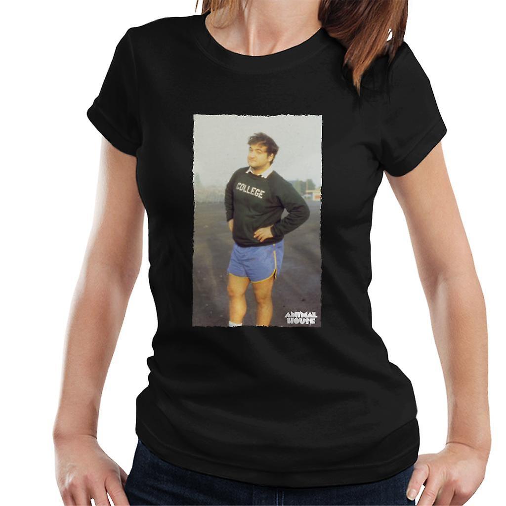 Animal House John Bluto Blutarsky Posing Women's T-Shirt Black X-Large