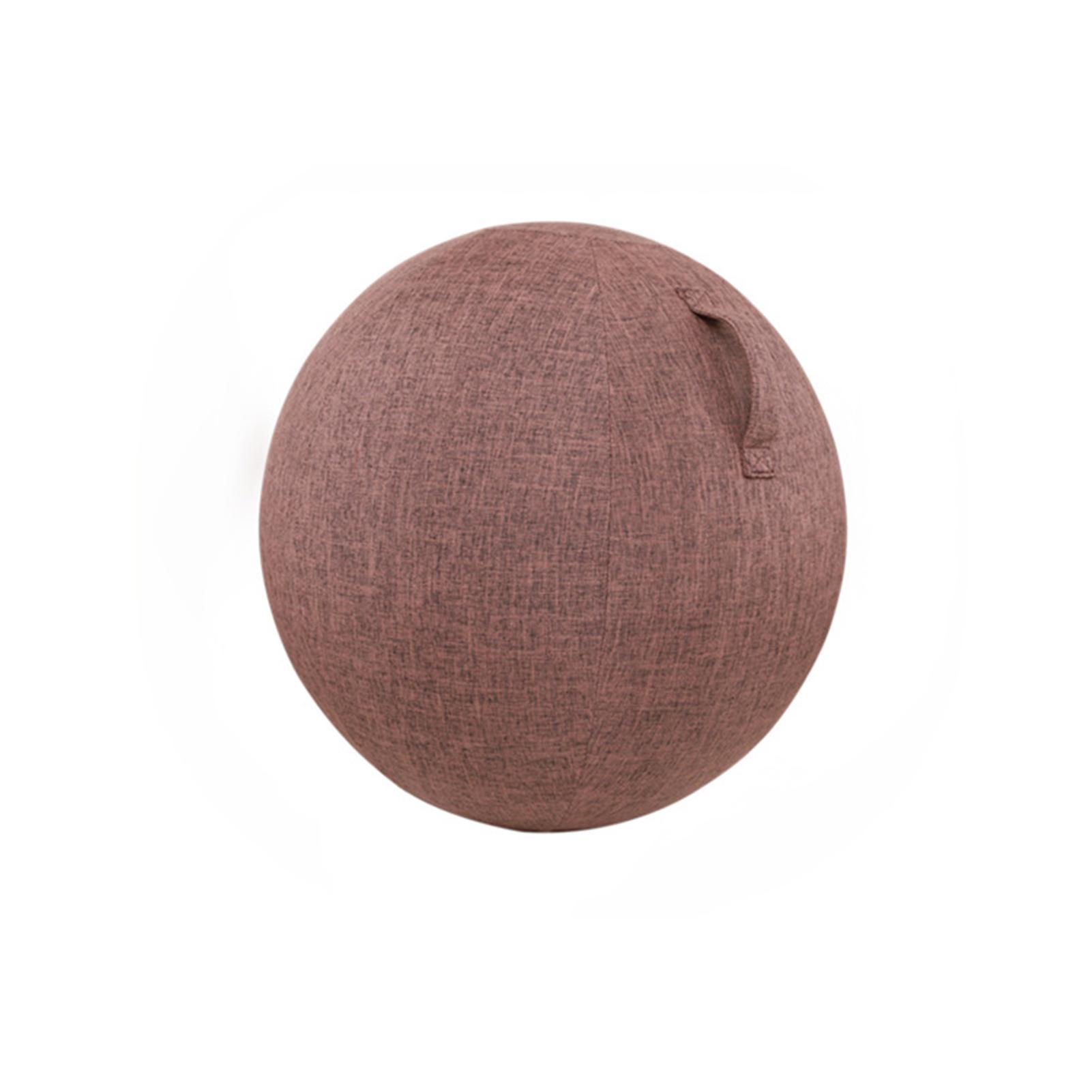 KAKENTH Dust-proof Anti-slid Exercise Ball Cover Cotton Flax Practical Fine Knitted Yoga Ball Cover for Home Coffee M