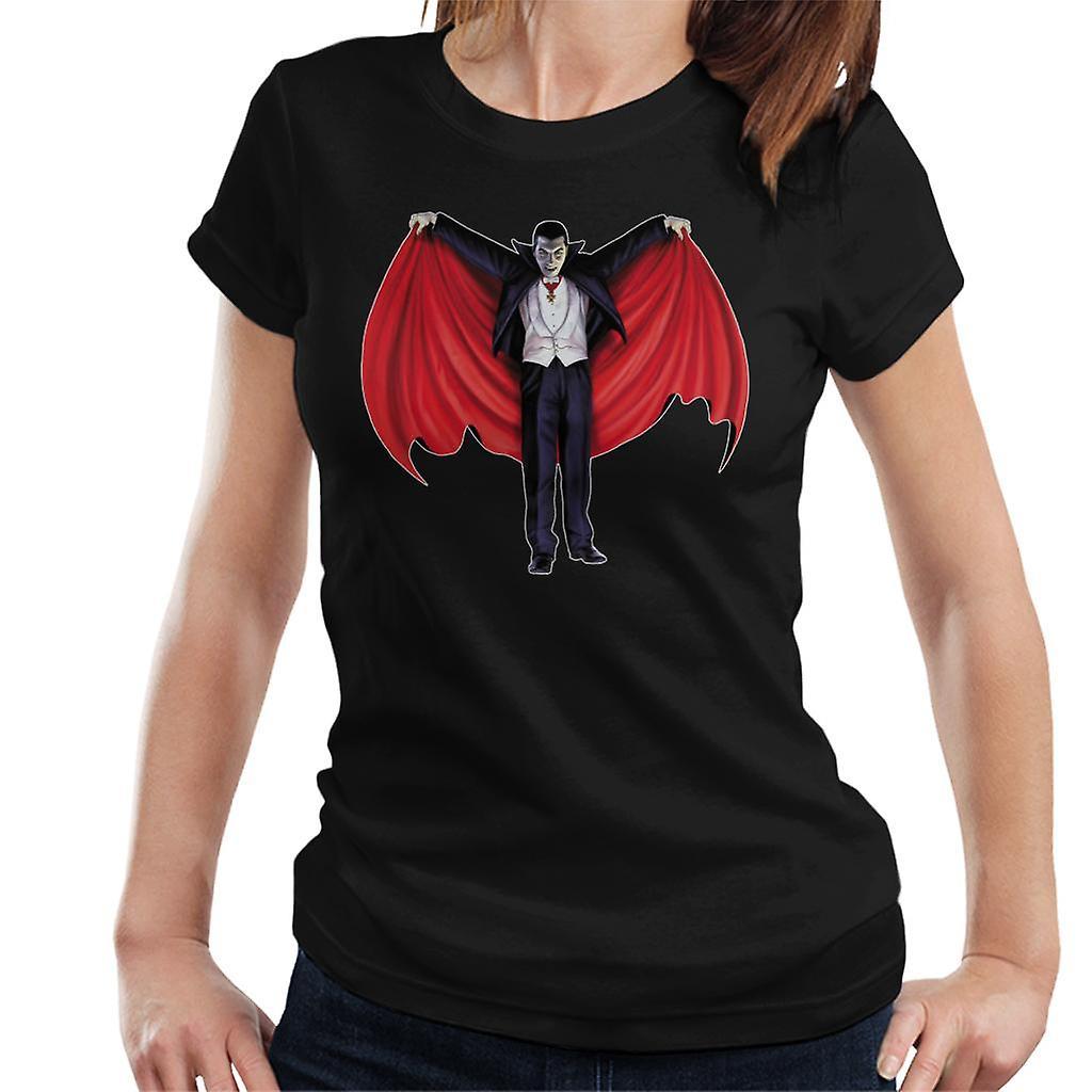 Dracula Cape Full Women's T-Shirt Black XX-Large