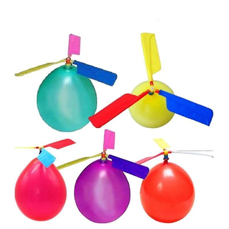 Slowmoose Classic Inflatable Helicopter Balloon Toy 5 Balloon Helicopter