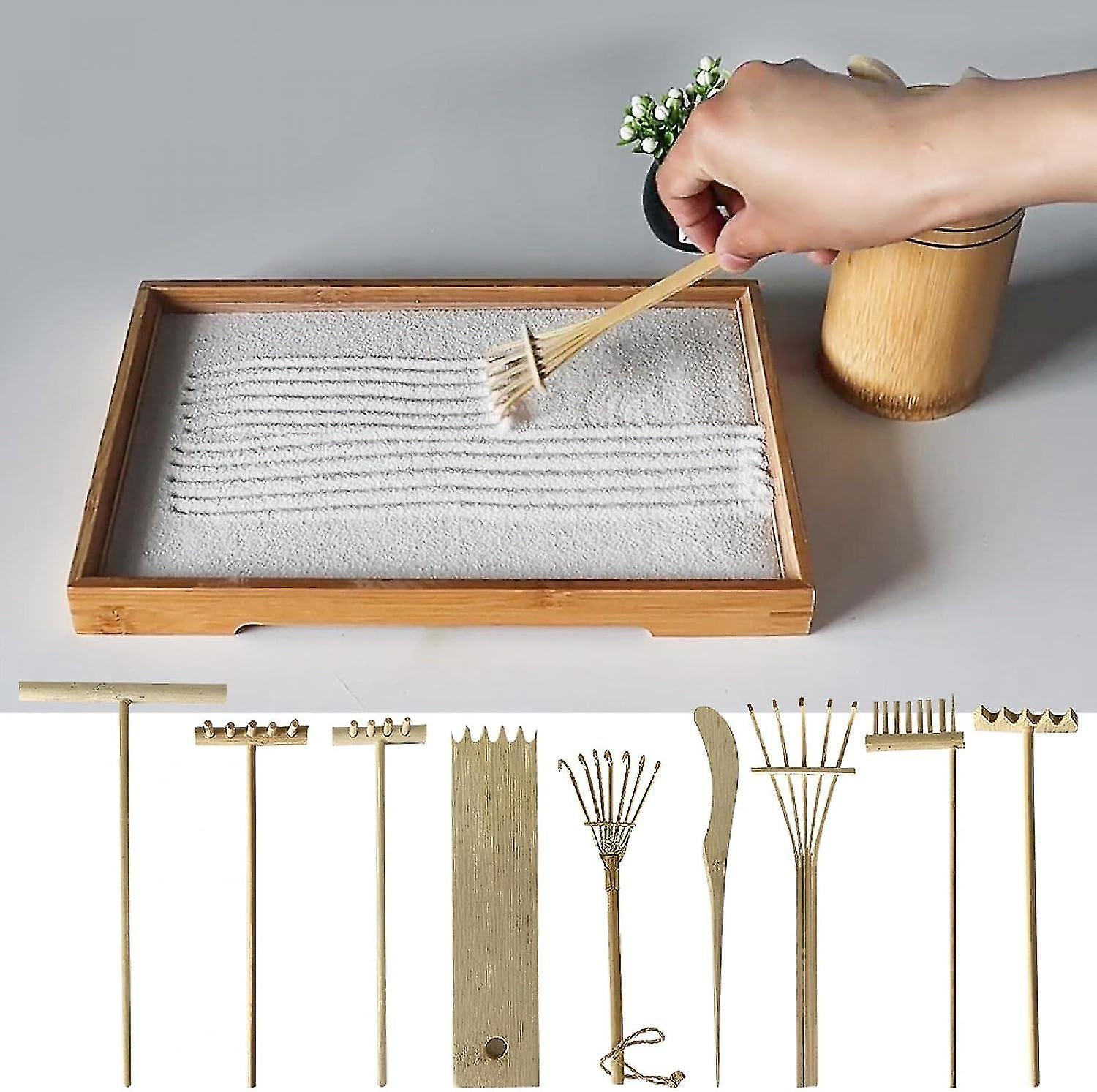 Generic Mini Meditation Accessories Rake Set, Mini Zen Garden Rake Kit For Home Office Table Decoration, Meditation Sand Zen Garden Tools Zen Sand ...