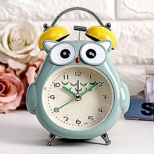 Tinor Kids Alarm Clock Owl With Night Light Silent Non-Ticking Bedside Alarm Clock Loud Bell Analog Alarm Clock Battery Operated Kids Alarm Clock