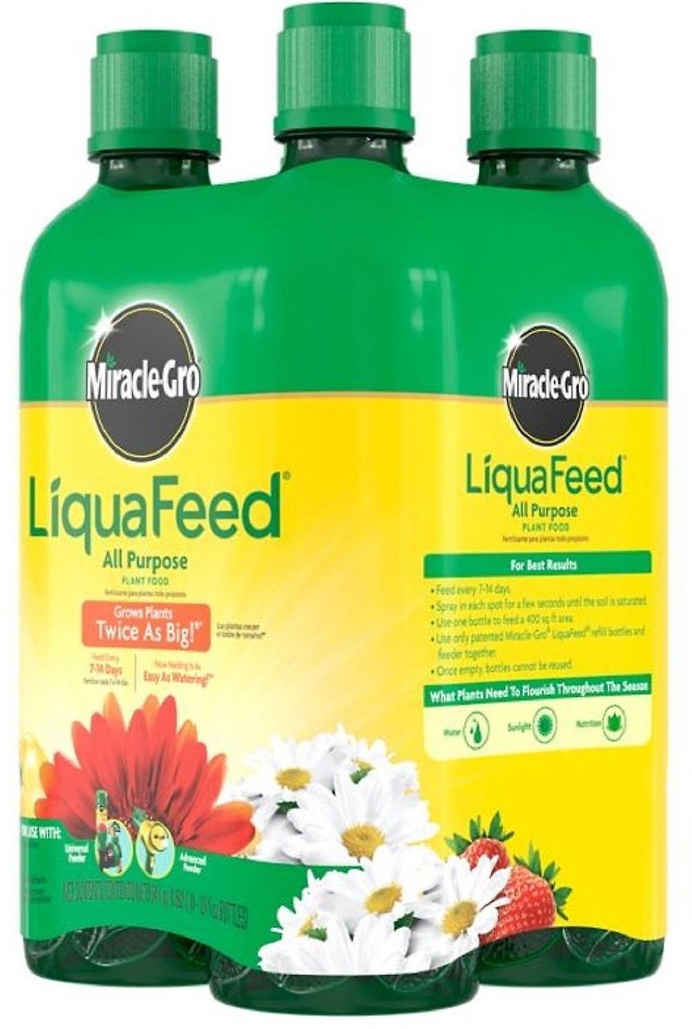 Miracle-Gro 1004325  LiquaFeed All-Purpose Plant Food 16 oz. 400 sq. ft. 4 Pack