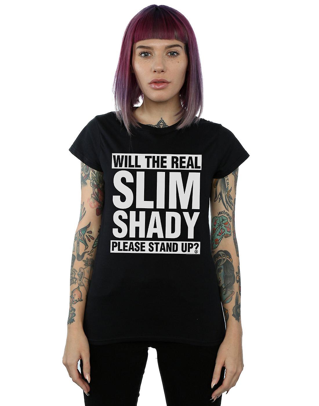 Absolute Cult Eminem Women's Real Slim Shady T-Shirt Black Small