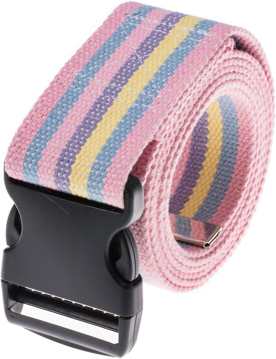 Unbrand Gait Belt 54inch - Transfer and Walking Assistance with Quick Release Buckle for Caregiver Nurse Therapist 2 inches(Rainbow)