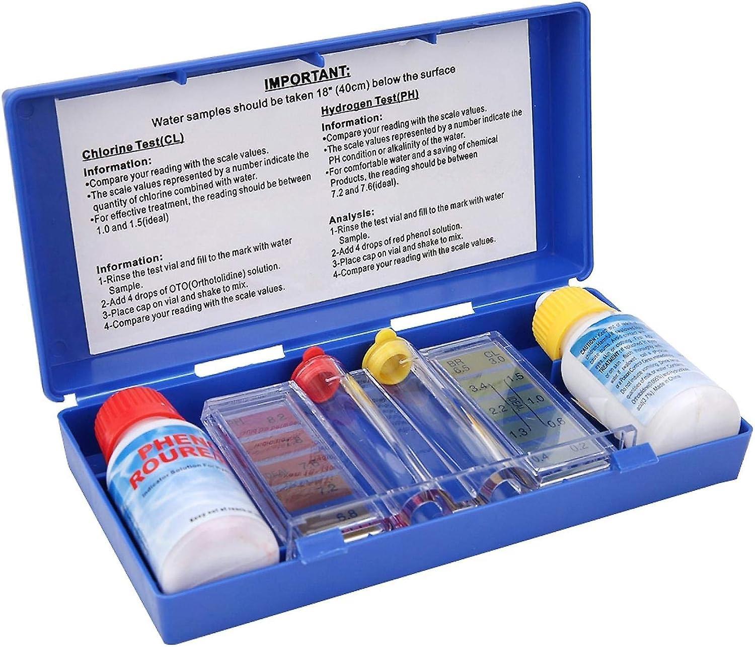 Forever Swimming Pool Water Test Box,chlorine Ph Water Quality Test Kit Swimming Pool Tester Water Test Box