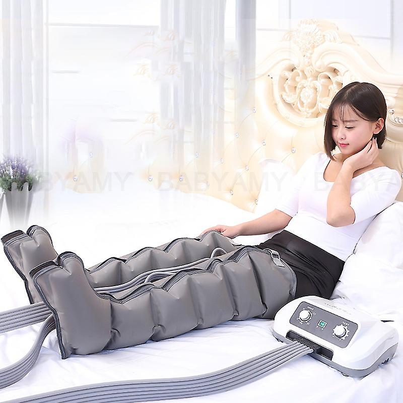 Arysieer Air Compression Leg Wraps Massager Circulation Leg Wraps Healthcare Foot Pneumatic Compression Massager For Relax Lose Weight 6 cavity