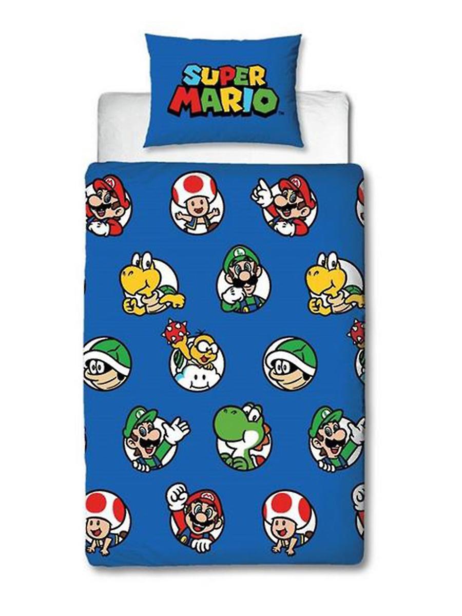 Super Mario Bros Nintendo Super Mario Continue Duvet Cover And Pillowcase Set Single