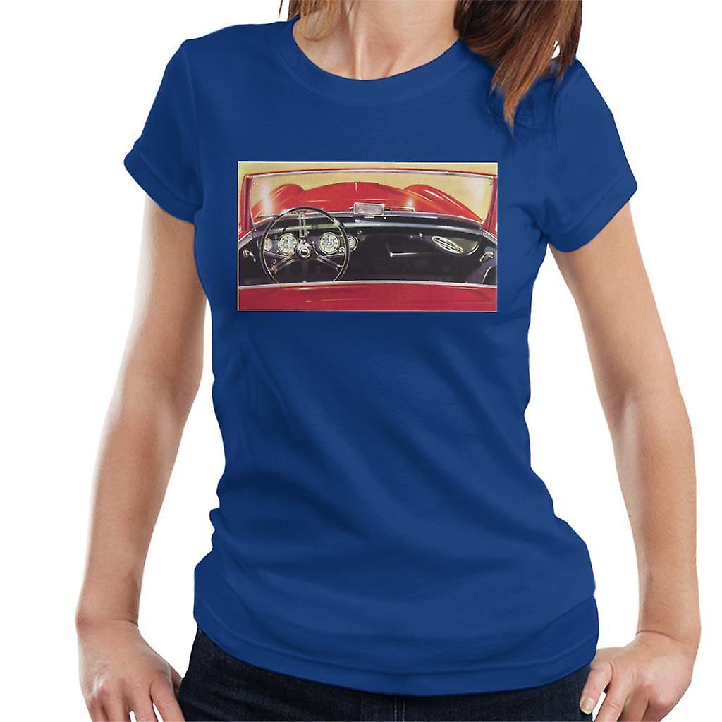 Austin Healey Drivers Seat British Motor Heritage Women's T-Shirt Royal Blue Medium