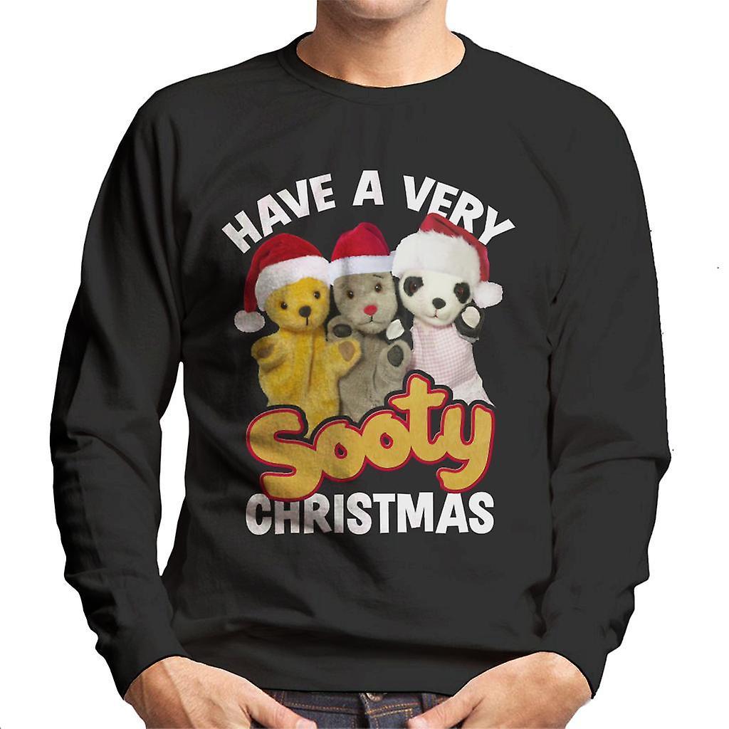 Sooty Christmas Have A Very Sooty Christmas Men's Sweatshirt Black Small