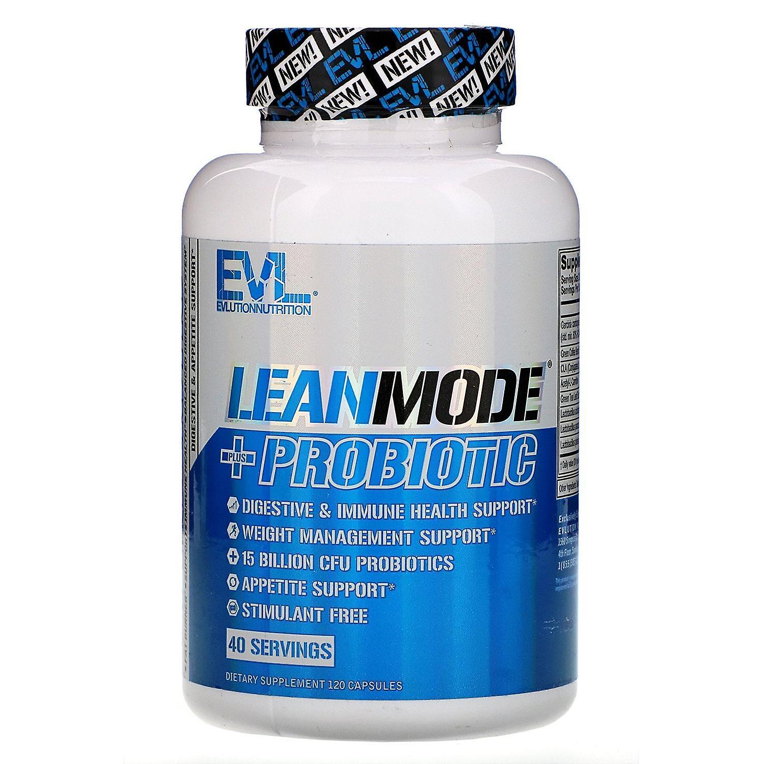 EVLution Nutrition, LeanMode + Probiotic, 120 Capsules