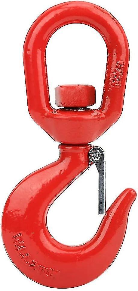 2Ton Swivel Lifting Hook With Latch Alloy Steel Industrial Grade Crane Hoist Rigging Hook For Factory Lifting~SNNGV