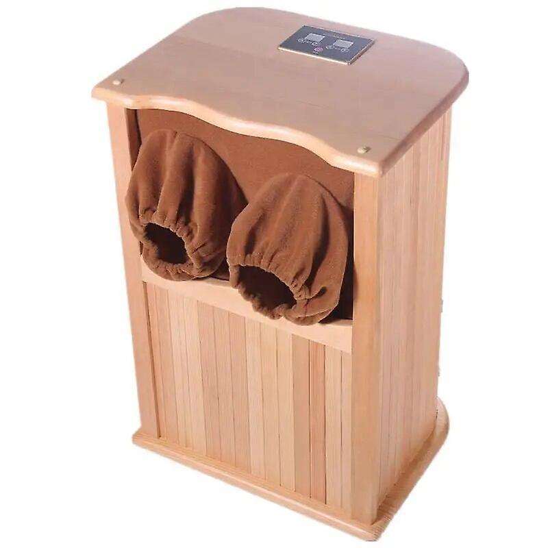 Mickcara Far Infrared Biospectrum Energy Bucket Foot Bath Dry Sauna With Hemlock Wood Black Tourmaline Electric Stone