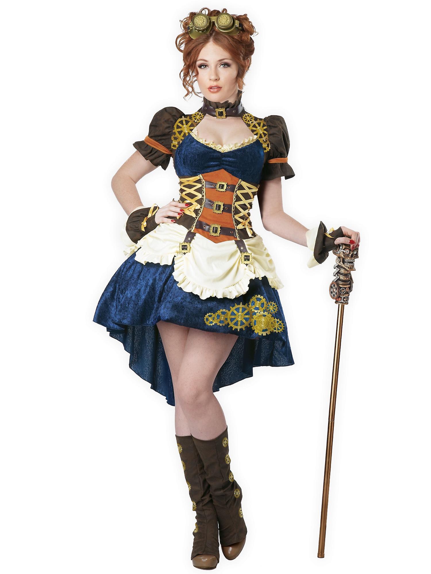 California Costume Collections Steampunk Fantasy Victorian Western 19th Science Fiction Womens Costume Multi-Colour Small (6-8)