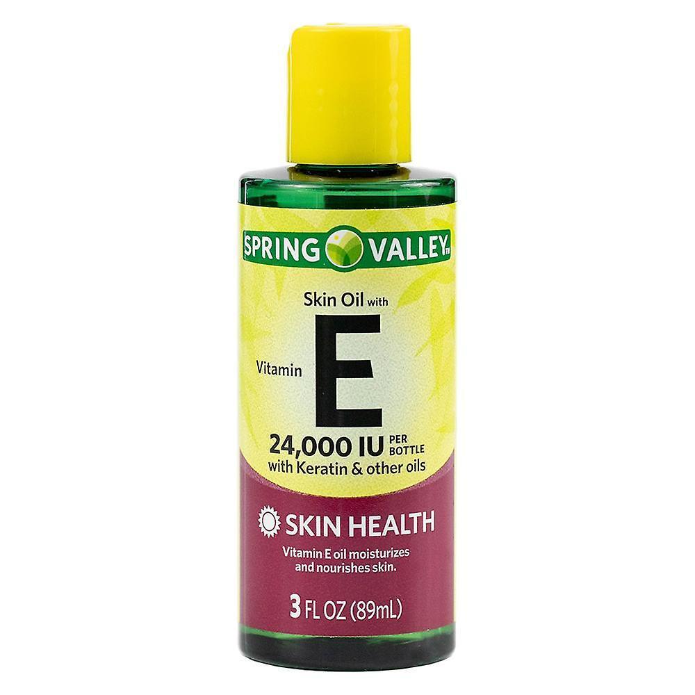 Spring Valley Vitamin E Oil With Keratin For Skin Health, 24000 Iu, 3 Fl Oz