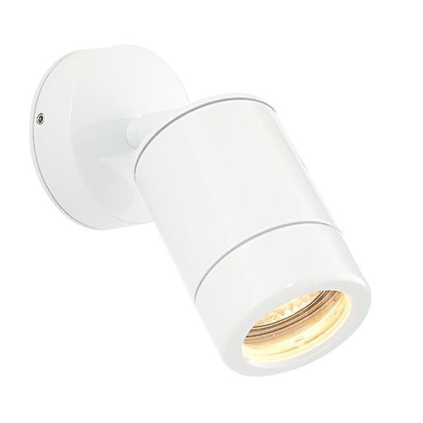 Saxby Lighting (Poole) Odyssey Outdoor Spot Wall IP65 7W Gloss White Paint & Clear Glass - GU10