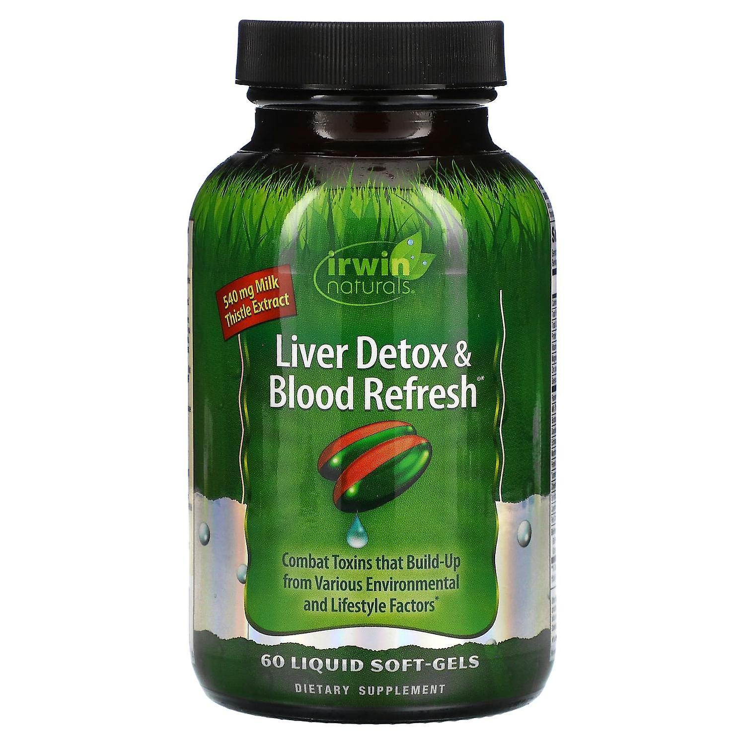 Irwin Naturals, Liver Detox & Blood Refresh, 60 Liquid Soft-Gels