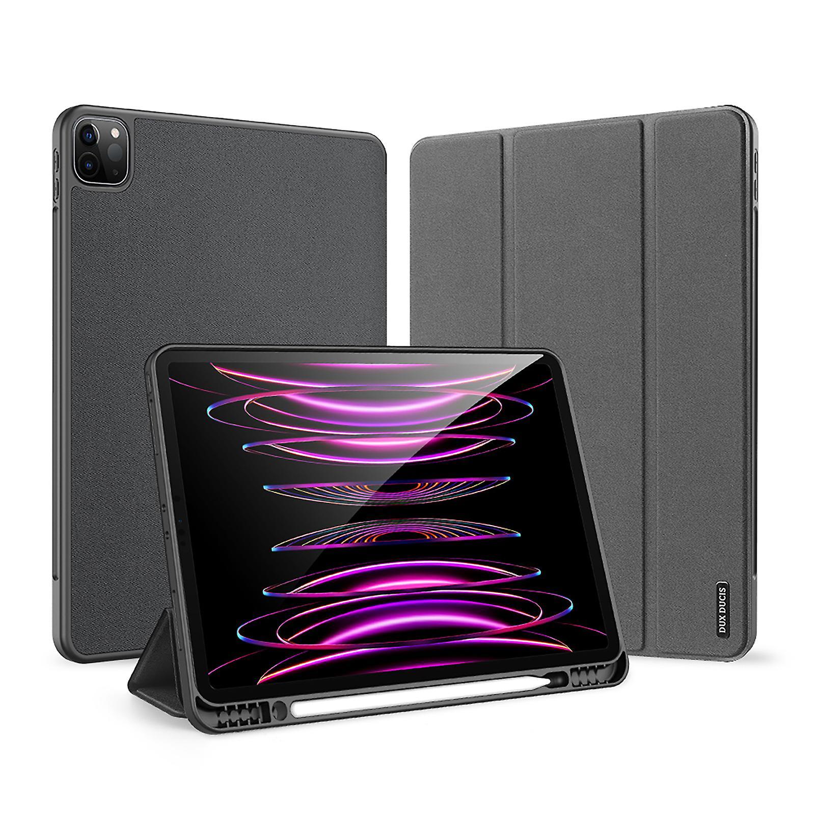 Dux Ducis Trifold Shockproof Tablet Case For Ipad Pro 12.9 Inch (2020/2021/2022),black