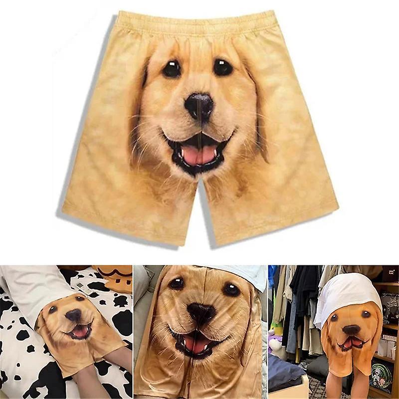 Jielin Cute Dog Pajama Shorts For Men, Men's Pajama Bottoms Lounge Sleepwear 3XL