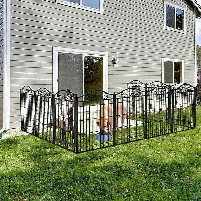 Unho Metal Pet Dog Cage Playpen Tall Run Exercise Enclosure Barrier