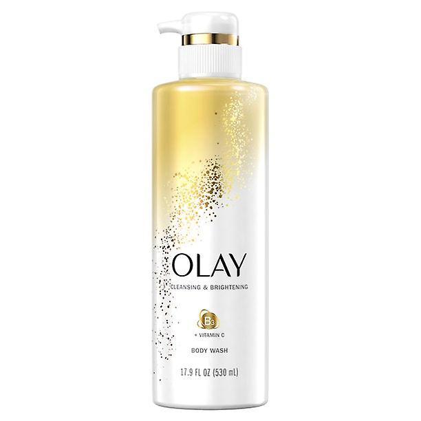 Olay Body Wash With Vitamin C And Vitamin B3, Cleansing & Brightening, 17.9 Fl Oz (Pack Of 4)