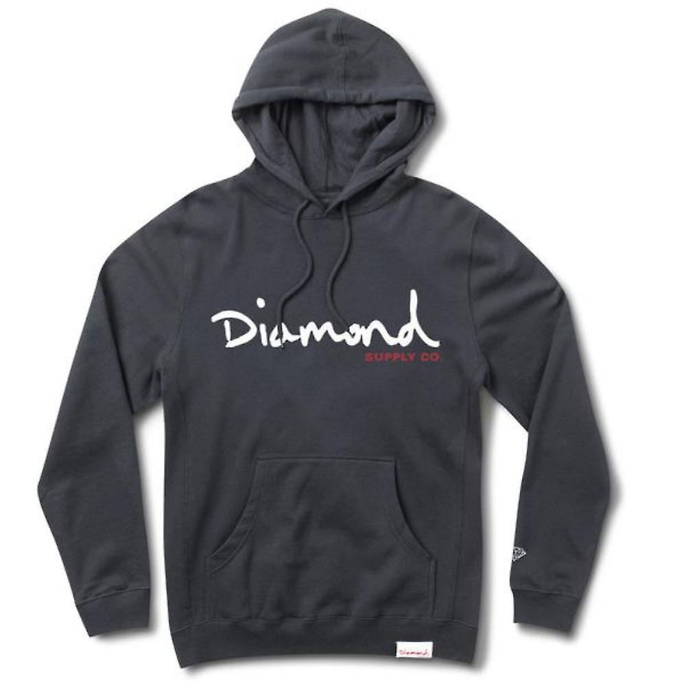 Diamond Supply Co Og Script Hoodie Navy M