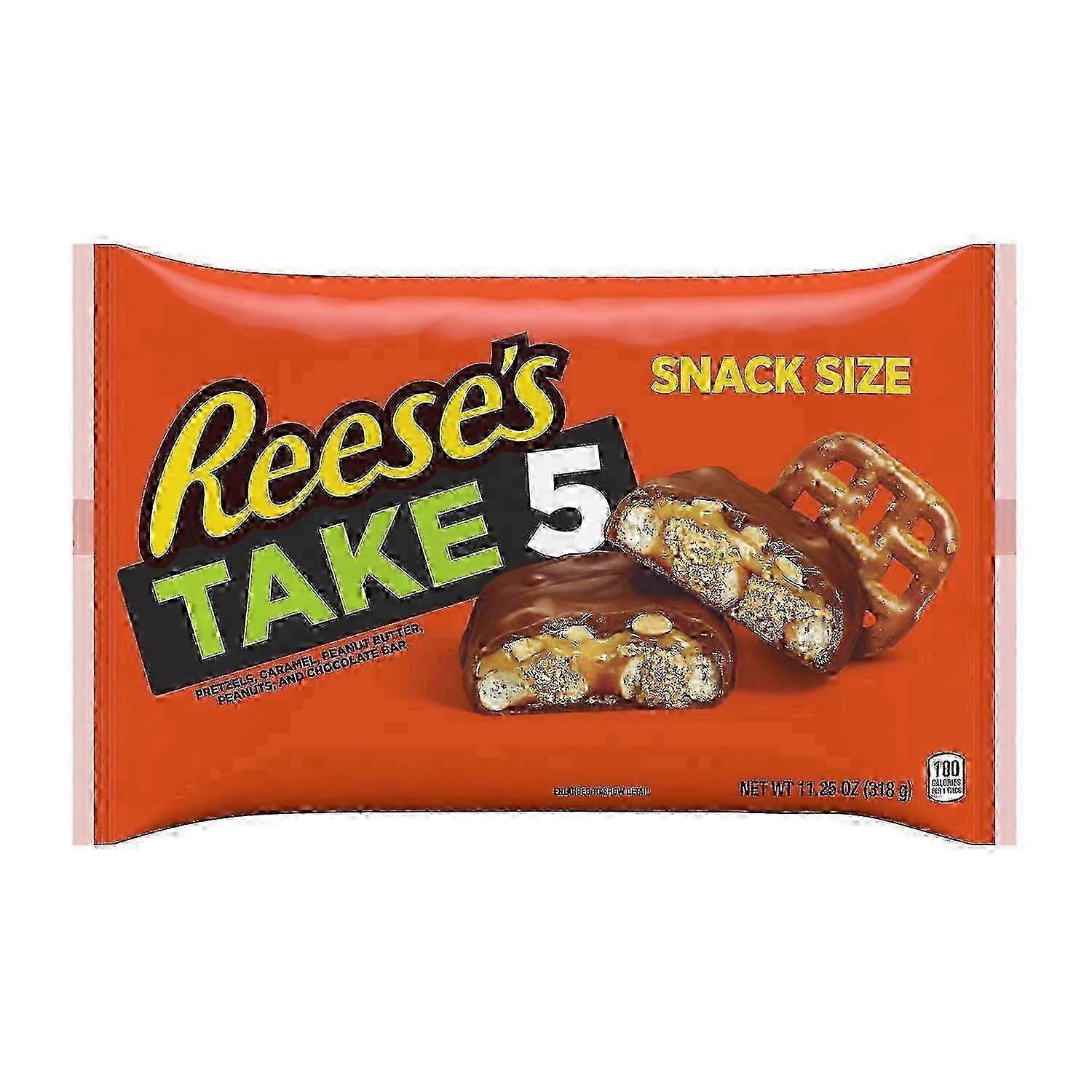 Reese's take 5 chocolate snack size bag, individually wrapped, 11.25 oz