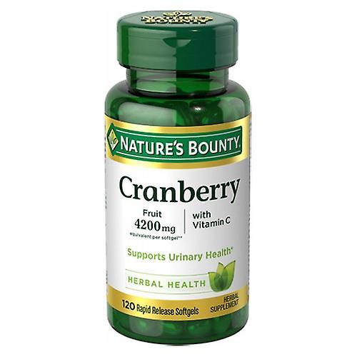 Natures Bounty Nature's Bounty  Cranberry Equivalent with Vitamin C Softgels, 120 Softgels (Pack of 1)