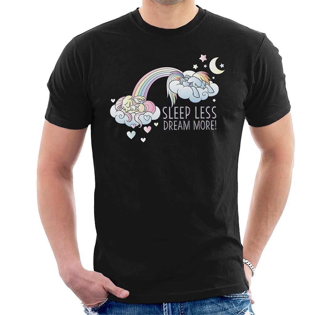 My Little Pony Sleeps Less Dream More Men's T-Shirt Black Large