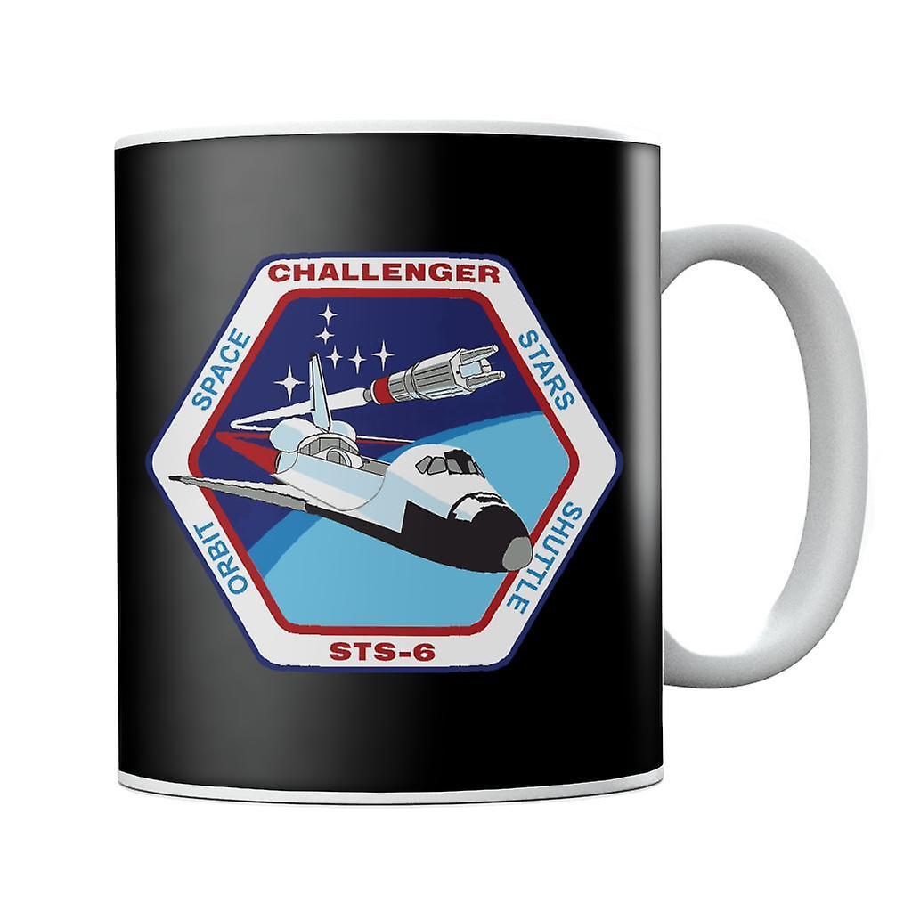 NASA STS 6 Space Shuttle Challenger Mission Patch Mug Black 10oz