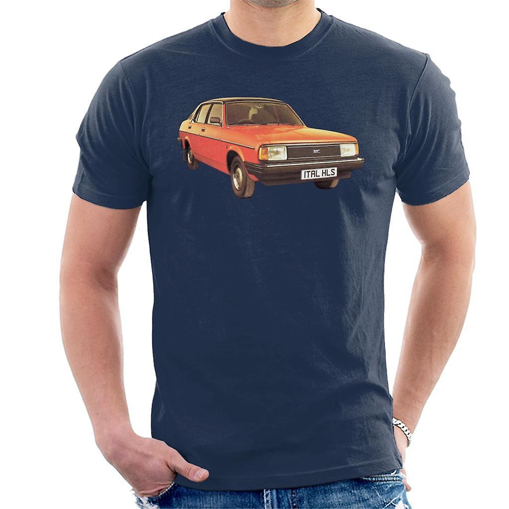 Morris Ital British Motor Heritage Men's T-Shirt Navy Blue Large