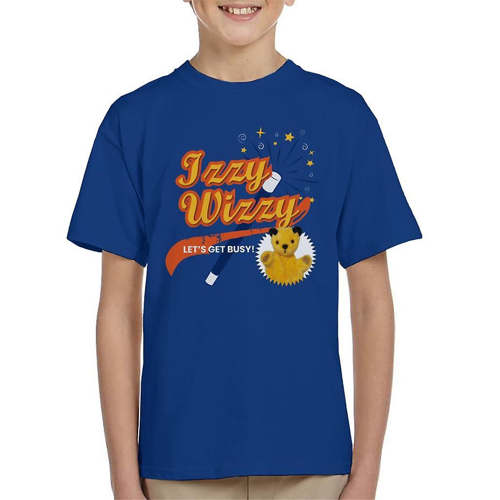 Sooty Magic Wand Izzy Wizzy Let's Get Busy Kid's T-Shirt Royal Blue Large (9-11 yrs)